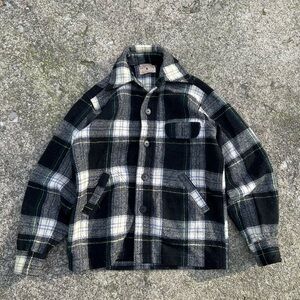 Vintage Black and White Plaid Jacket